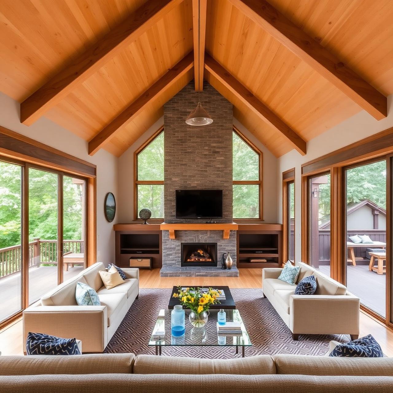 Vaulted Living Addition